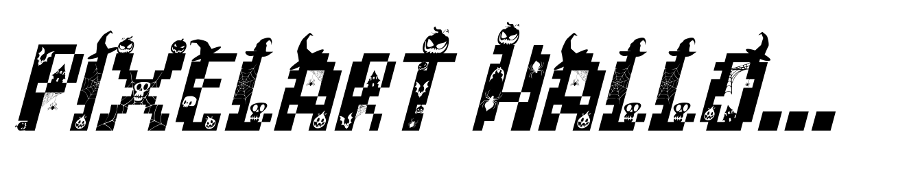 Pixelart Halloween Italic